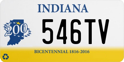 IN license plate 546TV