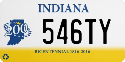 IN license plate 546TY