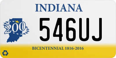 IN license plate 546UJ