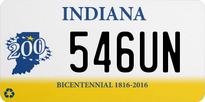 IN license plate 546UN