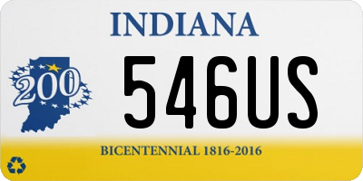 IN license plate 546US