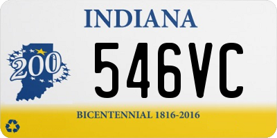 IN license plate 546VC