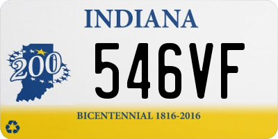 IN license plate 546VF