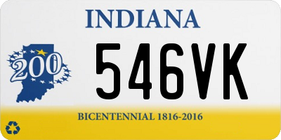 IN license plate 546VK