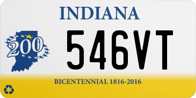 IN license plate 546VT