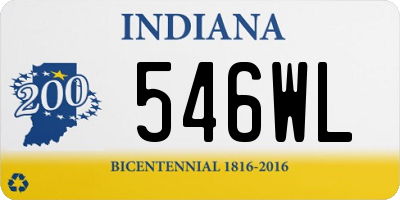 IN license plate 546WL