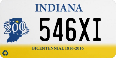 IN license plate 546XI