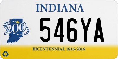 IN license plate 546YA