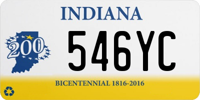 IN license plate 546YC