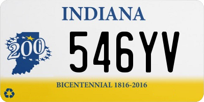 IN license plate 546YV