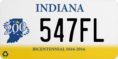 IN license plate 547FL