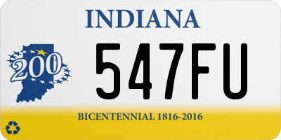 IN license plate 547FU
