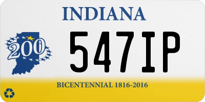 IN license plate 547IP