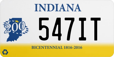 IN license plate 547IT