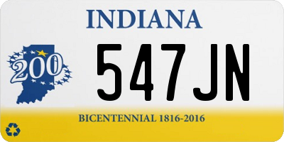 IN license plate 547JN