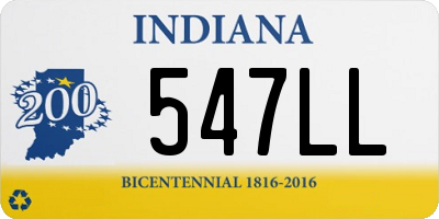 IN license plate 547LL