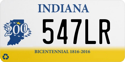 IN license plate 547LR