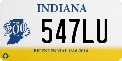 IN license plate 547LU