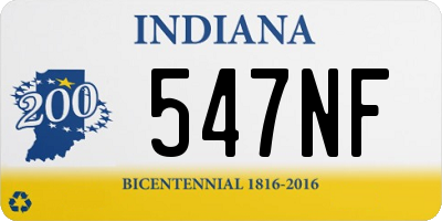 IN license plate 547NF
