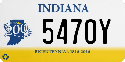 IN license plate 547OY