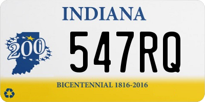 IN license plate 547RQ