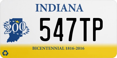 IN license plate 547TP