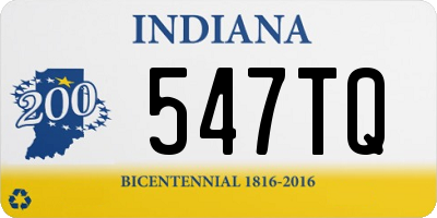 IN license plate 547TQ
