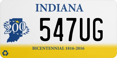 IN license plate 547UG