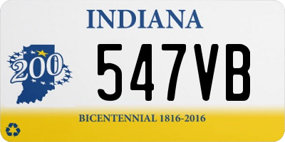 IN license plate 547VB