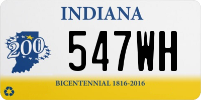 IN license plate 547WH