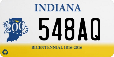 IN license plate 548AQ