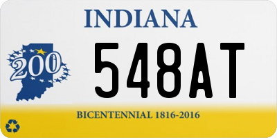 IN license plate 548AT