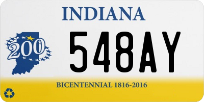 IN license plate 548AY