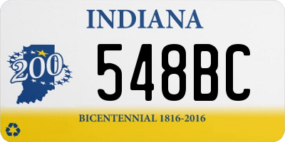 IN license plate 548BC