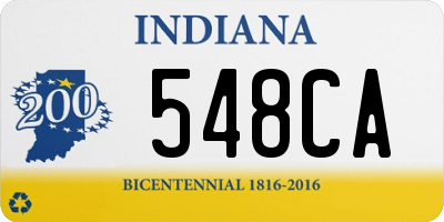 IN license plate 548CA