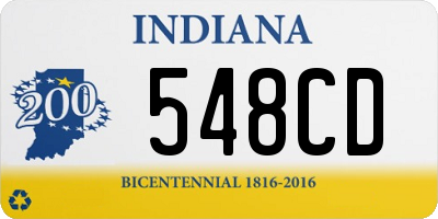 IN license plate 548CD