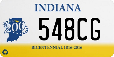 IN license plate 548CG