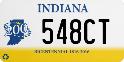 IN license plate 548CT