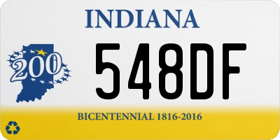 IN license plate 548DF