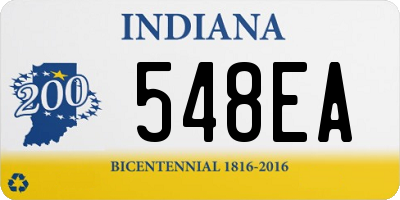 IN license plate 548EA