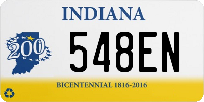 IN license plate 548EN