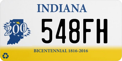 IN license plate 548FH