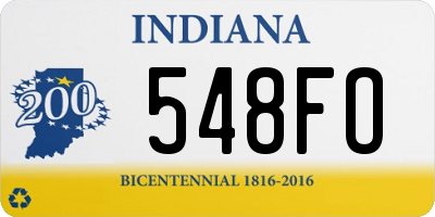 IN license plate 548FO