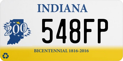 IN license plate 548FP