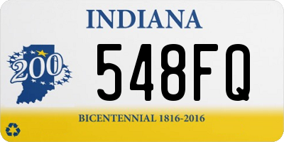 IN license plate 548FQ