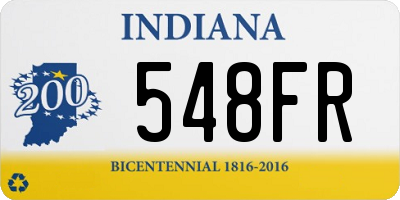 IN license plate 548FR