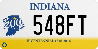 IN license plate 548FT