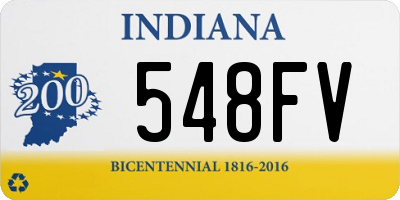 IN license plate 548FV