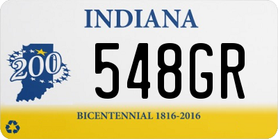 IN license plate 548GR