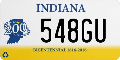 IN license plate 548GU